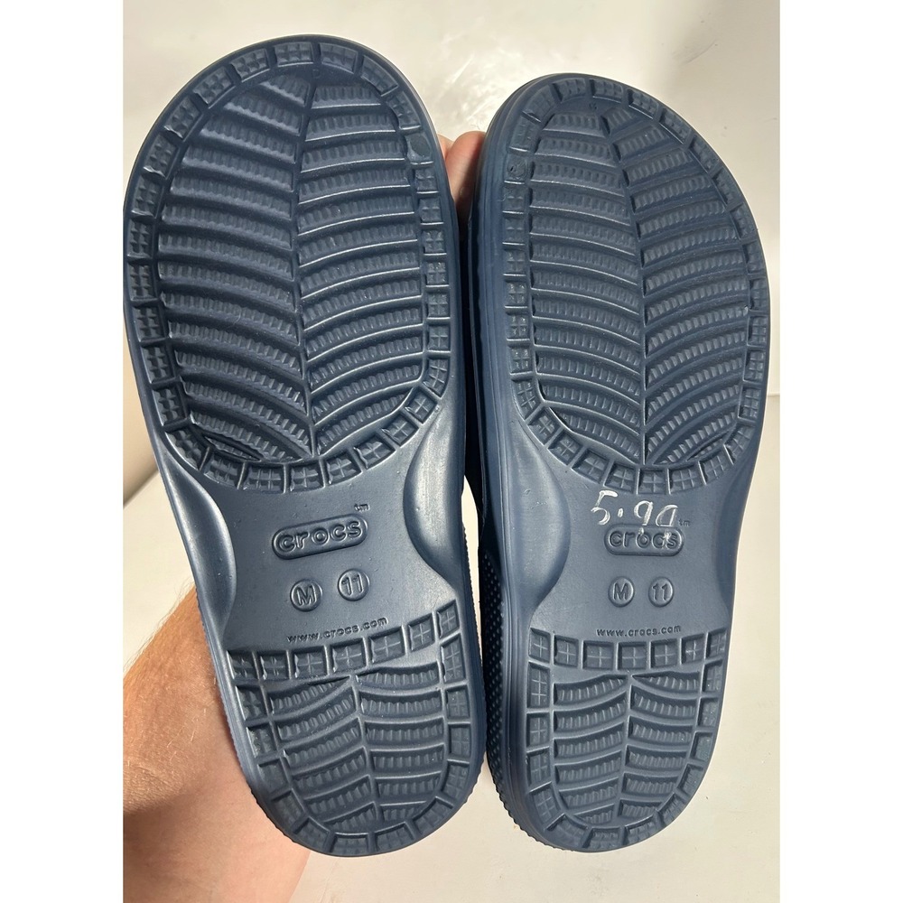 Crocs Classic Slide Navy Blue Mens 11 Water Friendly Comfort Sandals 206121 - Picture 5 of 7